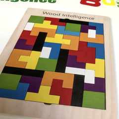 Wooden Intelligence Puzzle – Tetris Style Brain Teaser Game for Kids