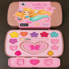 2-in-1 Princess Makeup Series Play Set for Girls – Pretend Beauty Kit with Accessories (Safe & Non-Toxic)
