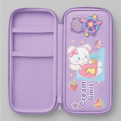 Cute Cartoon Pencil Case for Kids – Zipper Pouch Stationery Organizer