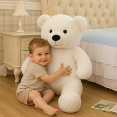 Giant White Teddy Bear Plush (80–100 cm) – Soft Cuddly Gift
