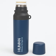 Premium Vacuum Flask Bottle – Hot &  Cold Stainless Steel Thermos with Travel Strap (Purple, Black, Blue)