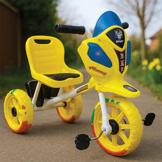 Kids Sporty Tricycle with Sturdy Design & Colorful Wheels