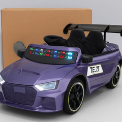 Kids Sports Convertible Electric Ride-On Car – 12V Battery Powered with Remote, LED Lights &amp; Music