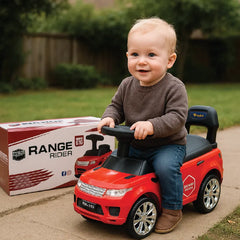 Kids Range Rover Style Push Ride-On Car – Toddler Push Car with Steering Handle & Backrest