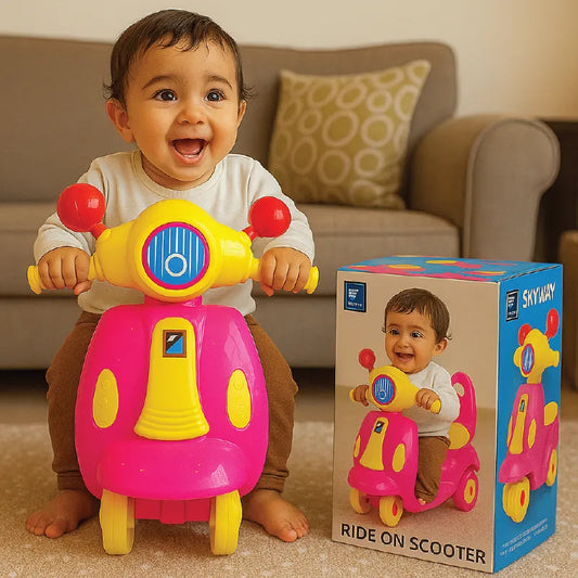 Kids Colorful Ride-On Scooters – Push Toy for Toddlers with Durable Wheels & Fun Design