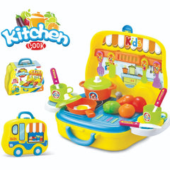Toyser Little Chef Kitchen Set – Pretend Play Cooking Toy with Utensils & Food for Kids (Age 3+)