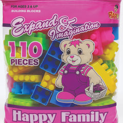 110 Pcs Building Blocks Set – Educational Construction Toy for Kids Creativity & Imagination (Age 3+)