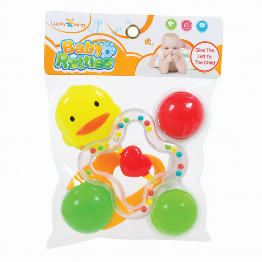 Baby Rattle Set – Colorful Sensory Rattle Toys for Newborns & Infants (0+ Months)