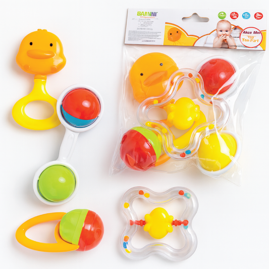 Baby Rattle Set – Colorful Sensory Rattle Toys for Newborns & Infants (0+ Months)