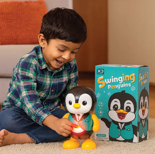 Swinging Penguin Toy for Kids – Musical Dancing Penguin with Lights & Sounds (Age 3+)