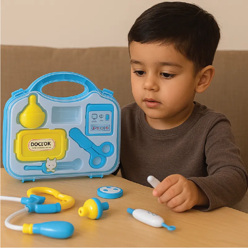 Kids Doctor Medical Play Set with Blue Carry Case – Pretend Play Healthcare Kit for Children (Age 3+)