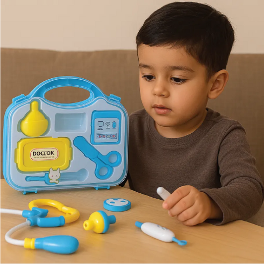Kids Doctor Medical Play Set with Blue Carry Case – Pretend Play Healthcare Kit for Children (Age 3+)