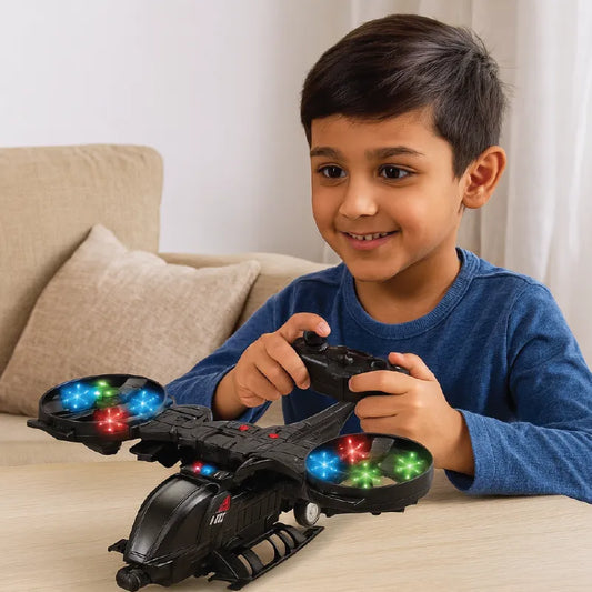 Model Helicopter Toy with Lights & Sound – Large Size Rescue & Action Helicopter for Kids