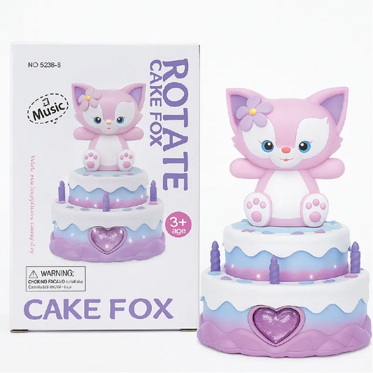 Rotate Cake Fox – Musical Rotating Cake Toy with Cute Fox Design (3+ Ages)