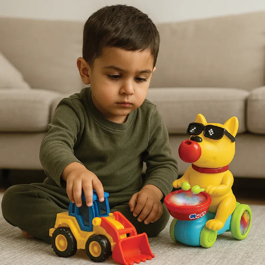 Puppy Musician Drumming Toy – Light & Music Cute Puppy (3+ Years)