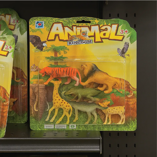 Animal Kingdom Wild Animal Toy Set – Jungle Safari Figures for Kids Learning & Play (Age 3+)