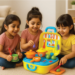 Toyser Little Chef Kitchen Set – Pretend Play Cooking Toy with Utensils & Food for Kids (Age 3+)