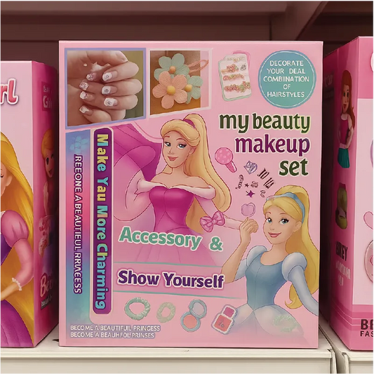My Beauty Makeup Set – Kids Pretend Play Cosmetic Kit with Mirror & Accessories (3+ Years)
