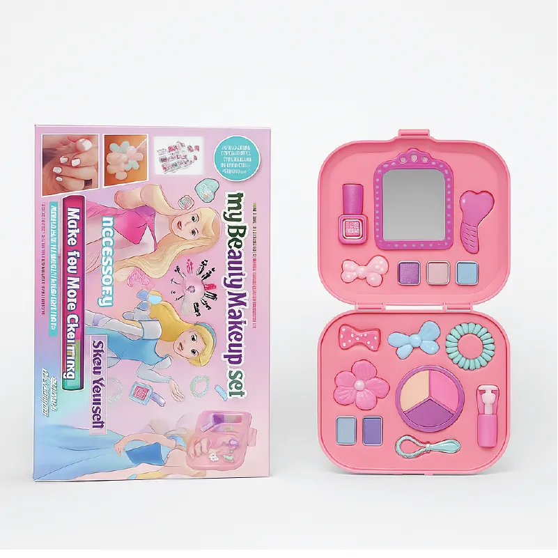 My Beauty Makeup Set – Kids Pretend Play Cosmetic Kit with Mirror & Accessories (3+ Years)