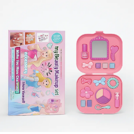 My Beauty Makeup Set – Kids Pretend Play Cosmetic Kit with Mirror & Accessories (3+ Years)