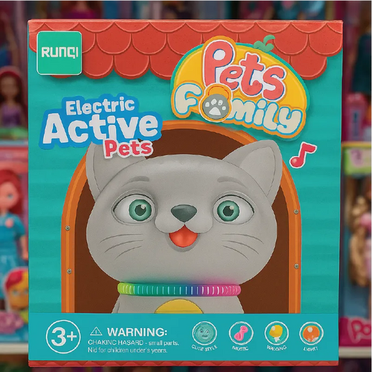 Electric Active Cat – Pets Family Musical & Walking Toy (3+ Years)