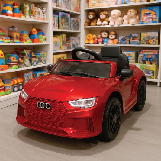 Kids Audi Style Electric Ride-On Car – 12V Battery Powered with Remote, Music & LED Lights