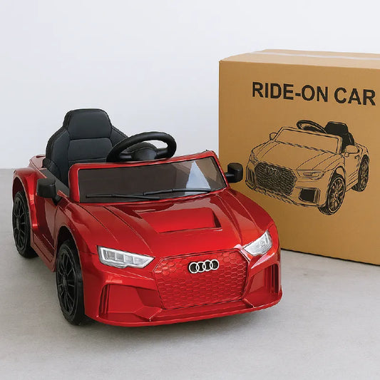 Kids Audi Style Electric Ride-On Car – 12V Battery Powered with Remote, Music & LED Lights