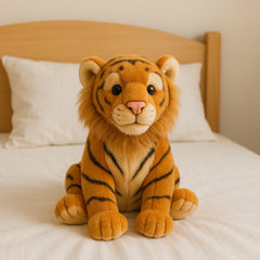 Realistic Tiger Plush Toy (40–60 cm) – Soft Jungle Animal Stuffed Toy