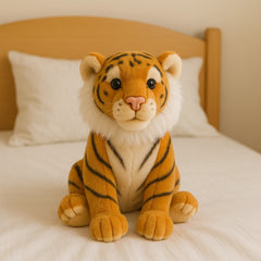Realistic Tiger Plush Toy (40–60 cm) – Soft Jungle Animal Stuffed Toy