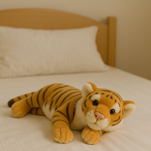 Realistic Tiger Plush Toy (40–60 cm) – Soft Jungle Animal Stuffed Toy