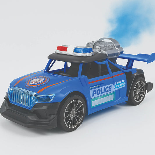 Police Car Toy with Spray, Lights & Music – Rechargeable Action Car for Kids