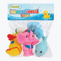 Happy Educational Toys – Colorful Animal Bath & Play Set for Babies (0+ Months)