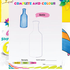 Swera Drawing & Colouring Book – Step B (For Kids Age 3+)