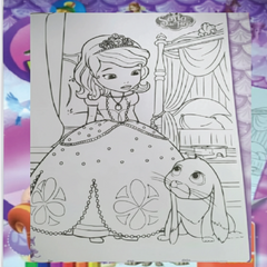 Sofia the First – Colour Your Poster Book (18 Pages) for Kids | Creative Colouring & Display Book (Ages 3 to 8 Years)