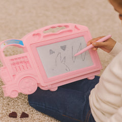 Kids Magnetic Writing & Drawing Board with Abacus – Multi-Color Educational Toy (Ages 3 to 8 Years)