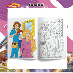 Jumbo Toon Barbie Colouring Book – Fun & Creative Activity Book for Kids (Ages 3 to 8 Years)