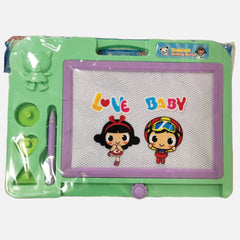 Love Baby Magnetic Writing & Drawing Board with Shapes – Educational Toy for Kids (Ages 3 to 7 Years)