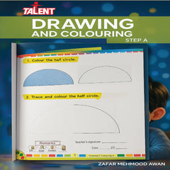 Talent Drawing and Colouring Book – Step A (Age 3+) (Copy)