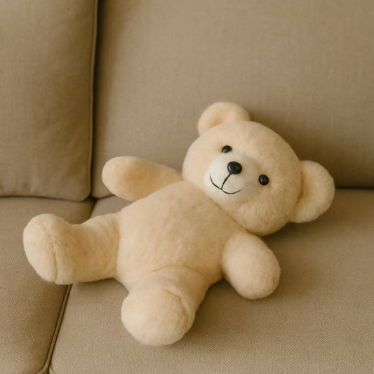Beige Teddy Bear Plush Toy (50–70 cm) – Soft  Huggable Gift for Kids and Adults